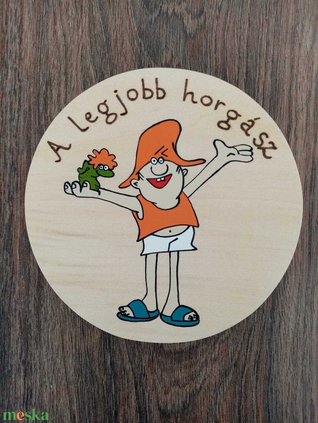 A nagy ho-ho-ho horgász tábla, vicces tábla a horgászat kedvelőinek akciós termékkép 1