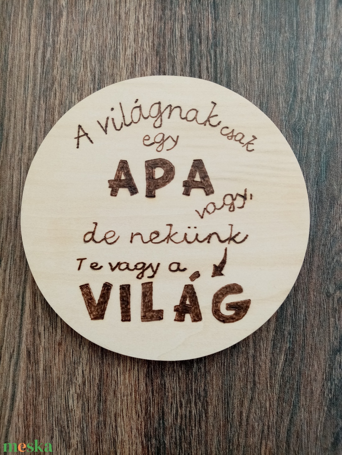 Apa nekünk a világ poháralátét, sörös korsó alátét - otthon & életmód - dekoráció - kép & falikép - táblakép - Meska.hu Apa nekünk a világ poháralátét, sörös korsó alátét - otthon & életmód - dekoráció - kép & falikép - táblakép - Meska.hu