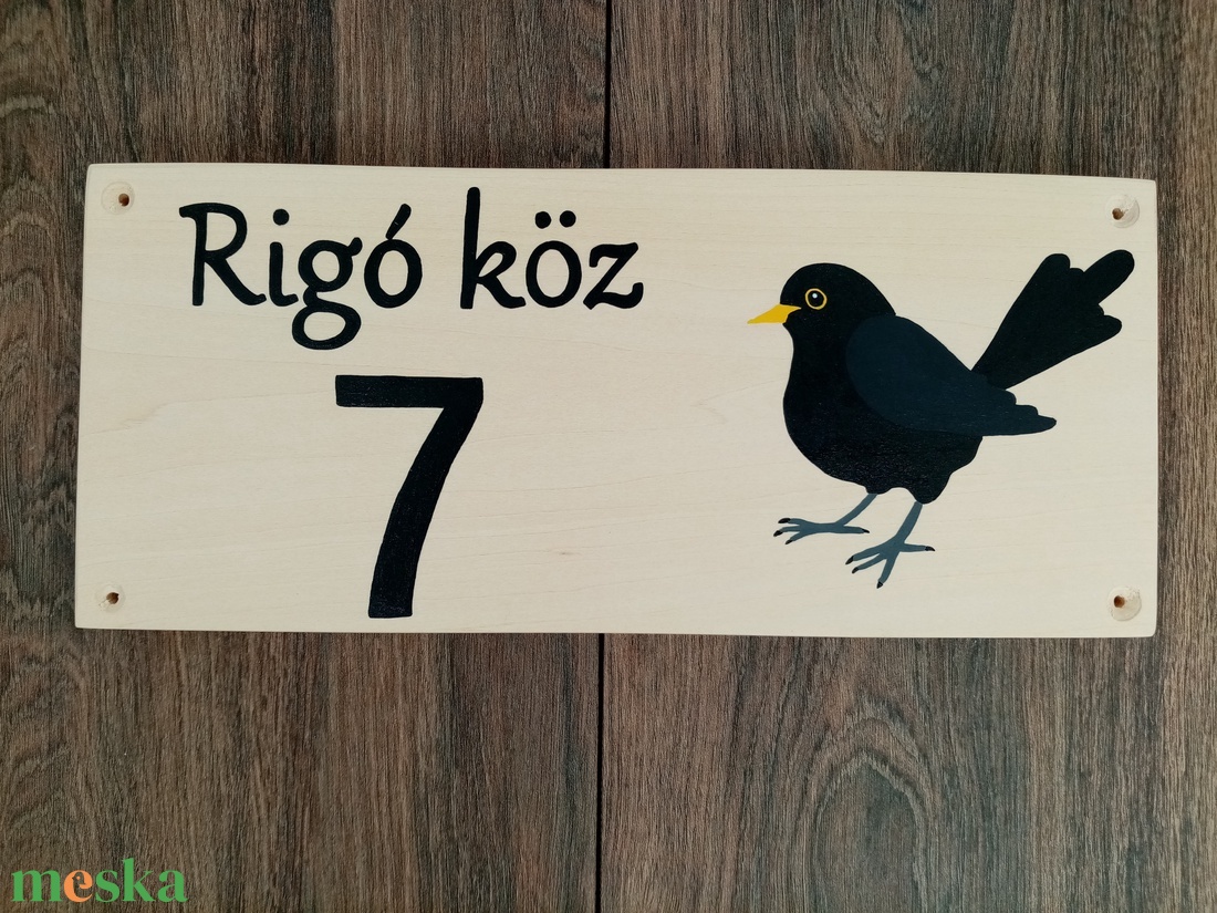 Házszám, házszámtábla, utcatábla- Fekete rigó , házszám . - otthon & életmód - ház & kert - házszám - Meska.hu Házszám, házszámtábla, utcatábla- Fekete rigó , házszám . - otthon & életmód - ház & kert - házszám - Meska.hu