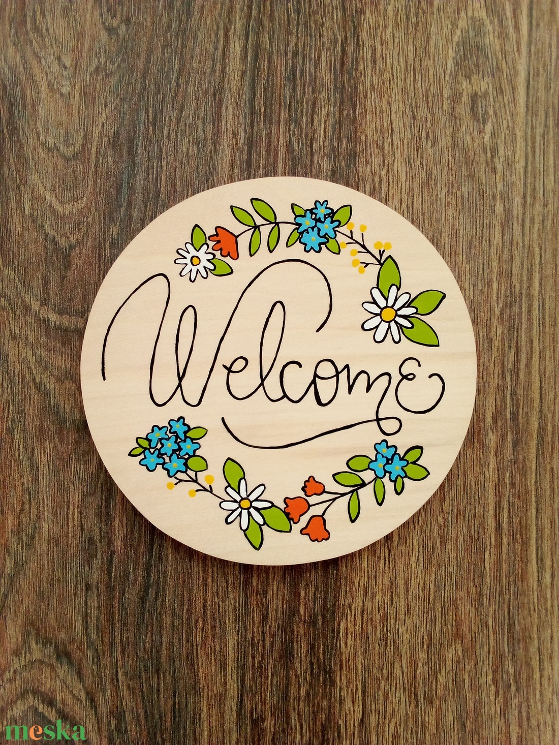 Virágos Welcome tábla, ajtótábla, ajtó jelölő tábla - otthon & életmód - dekoráció - ajtó- és ablak dekoráció - ajtótábla - Meska.hu Virágos Welcome tábla, ajtótábla, ajtó jelölő tábla - otthon & életmód - dekoráció - ajtó- és ablak dekoráció - ajtótábla - Meska.hu