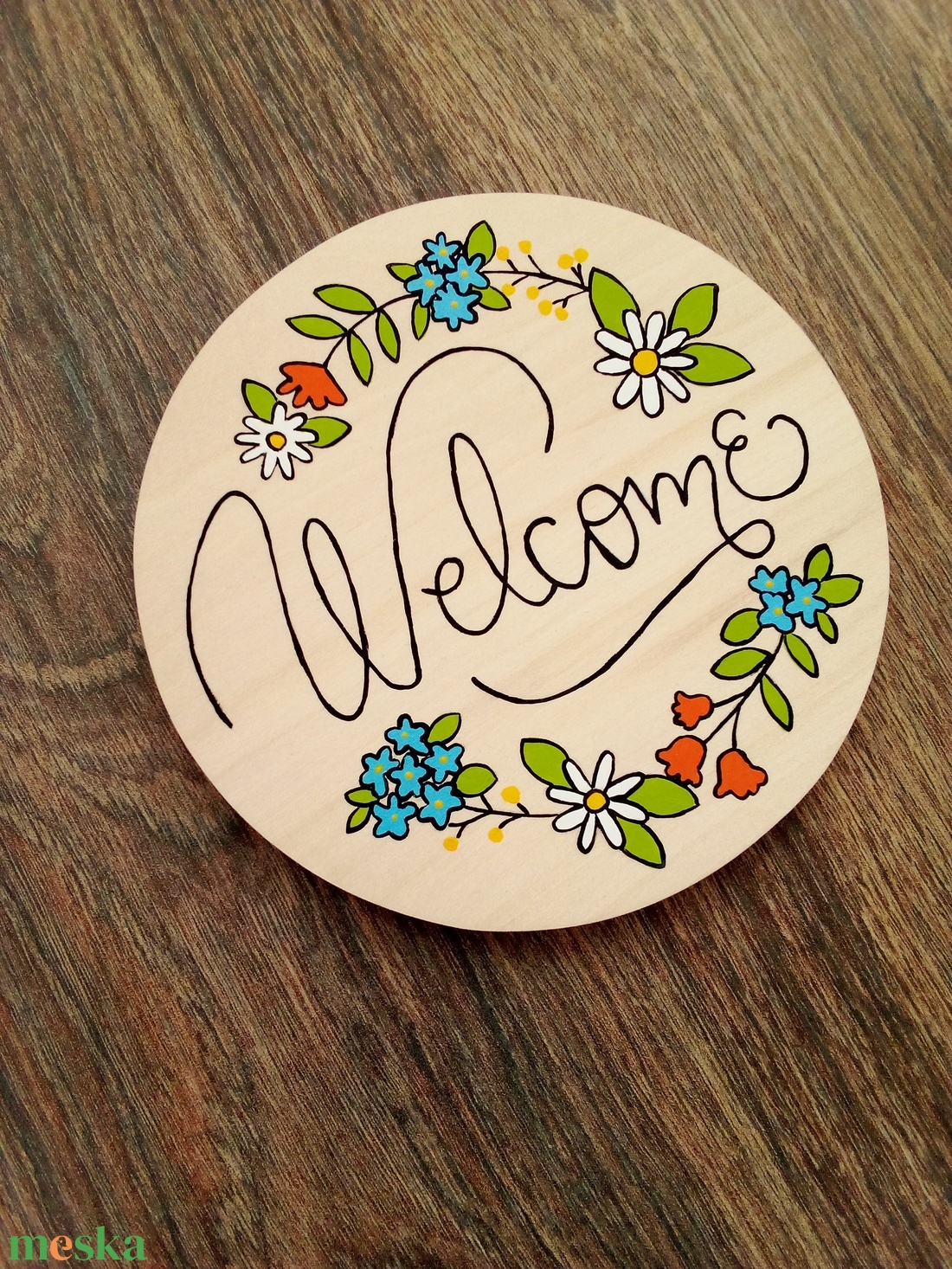 Virágos Welcome tábla, ajtótábla, ajtó jelölő tábla - otthon & életmód - dekoráció - ajtó- és ablak dekoráció - ajtótábla - Meska.hu Virágos Welcome tábla, ajtótábla, ajtó jelölő tábla - otthon & életmód - dekoráció - ajtó- és ablak dekoráció - ajtótábla - Meska.hu