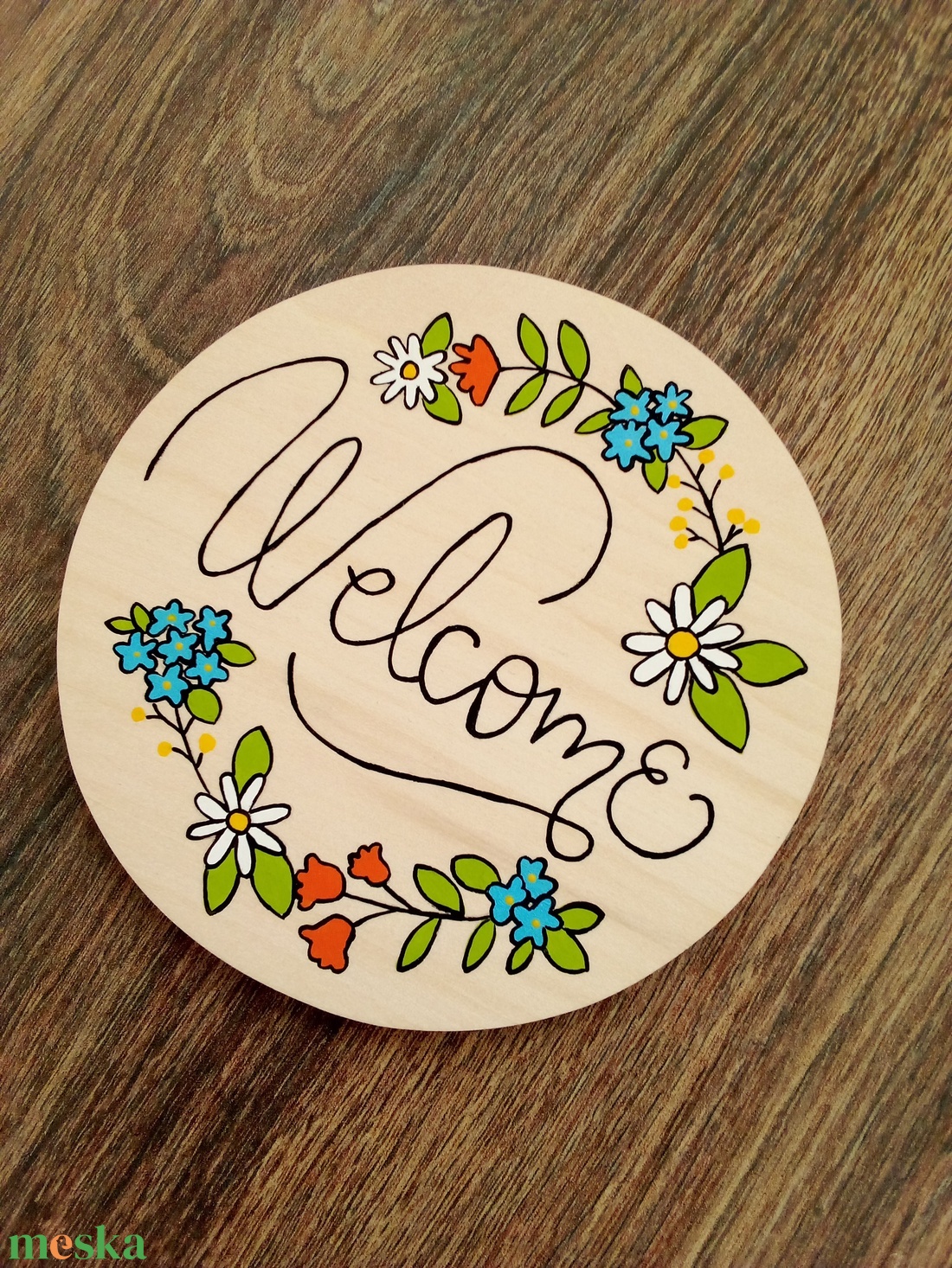 Virágos Welcome tábla, ajtótábla, ajtó jelölő tábla - otthon & életmód - dekoráció - ajtó- és ablak dekoráció - ajtótábla - Meska.hu Virágos Welcome tábla, ajtótábla, ajtó jelölő tábla - otthon & életmód - dekoráció - ajtó- és ablak dekoráció - ajtótábla - Meska.hu