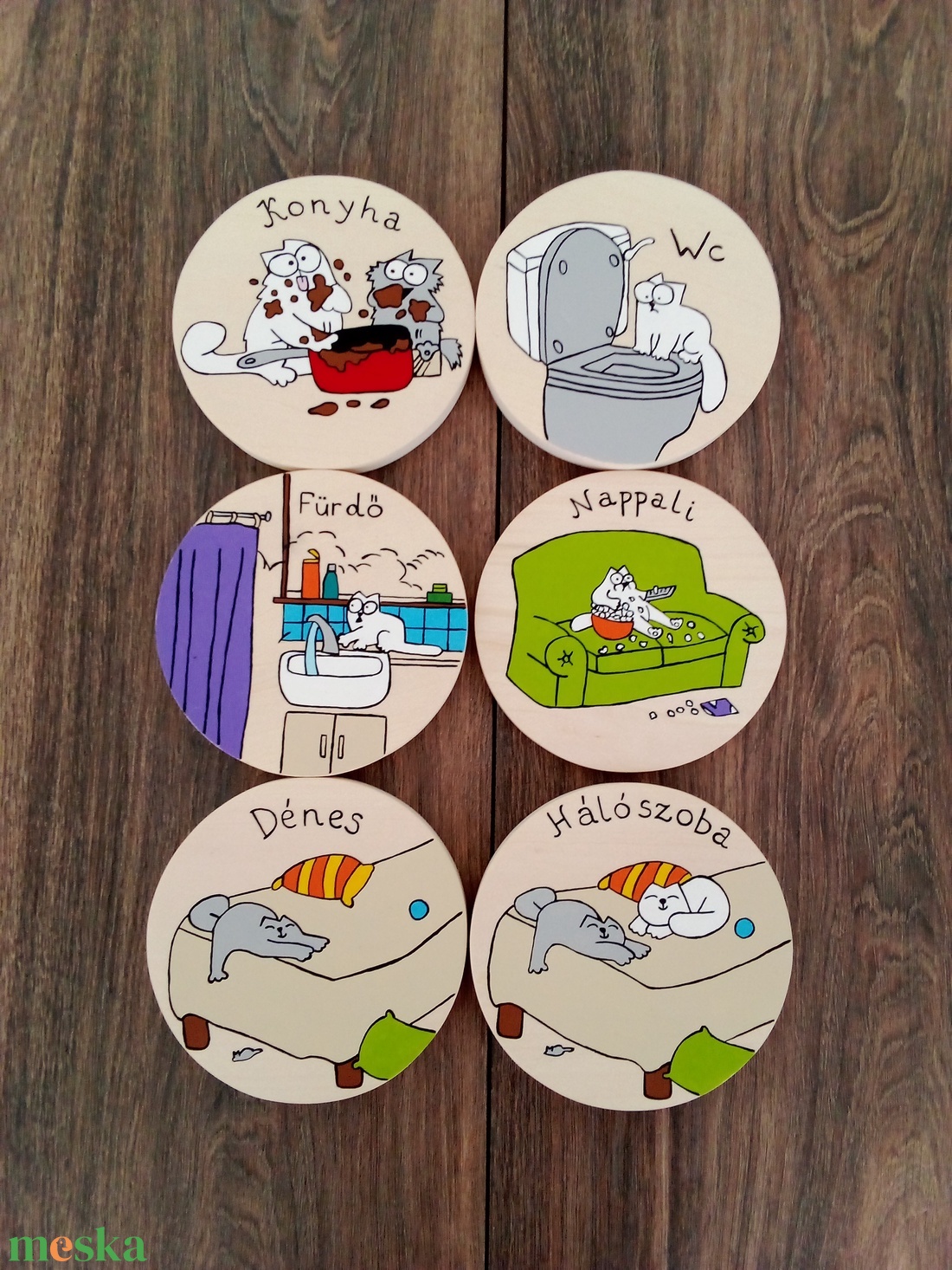 Simon' cat - 6 db-os ajtó tábla . Ajtójelölő tábla, ajtó jelölő tábla, névtábla, felirat, kopogtató - otthon & életmód - dekoráció - ajtó- és ablak dekoráció - ajtótábla - Meska.hu Simon' cat - 6 db-os ajtó tábla . Ajtójelölő tábla, ajtó jelölő tábla, névtábla, felirat, kopogtató - otthon & életmód - dekoráció - ajtó- és ablak dekoráció - ajtótábla - Meska.hu