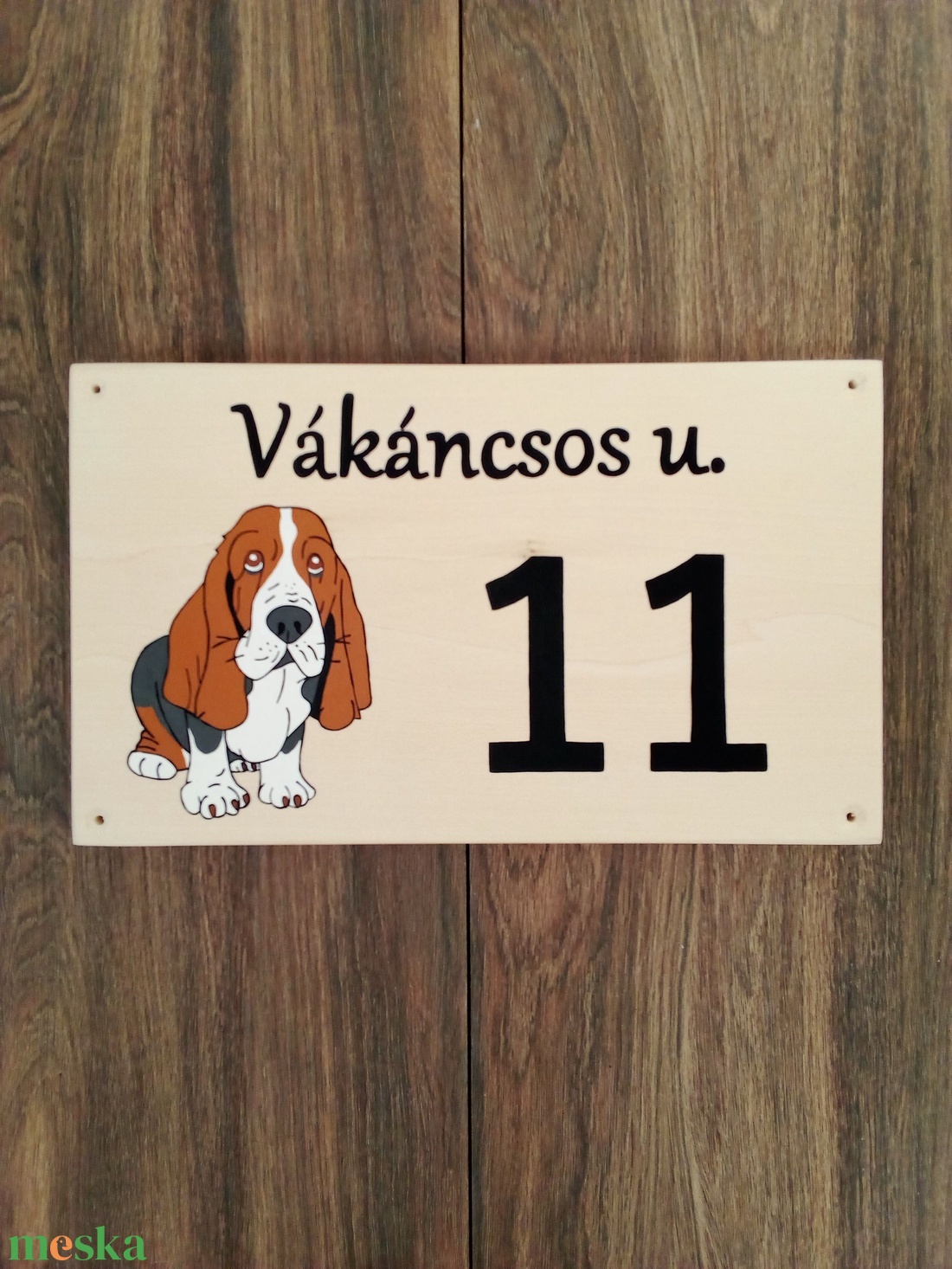 Házszám, házszámtábla, utcatábla- Basset Hound- házszám - otthon & életmód - ház & kert - házszám - Meska.hu Házszám, házszámtábla, utcatábla- Basset Hound- házszám - otthon & életmód - ház & kert - házszám - Meska.hu