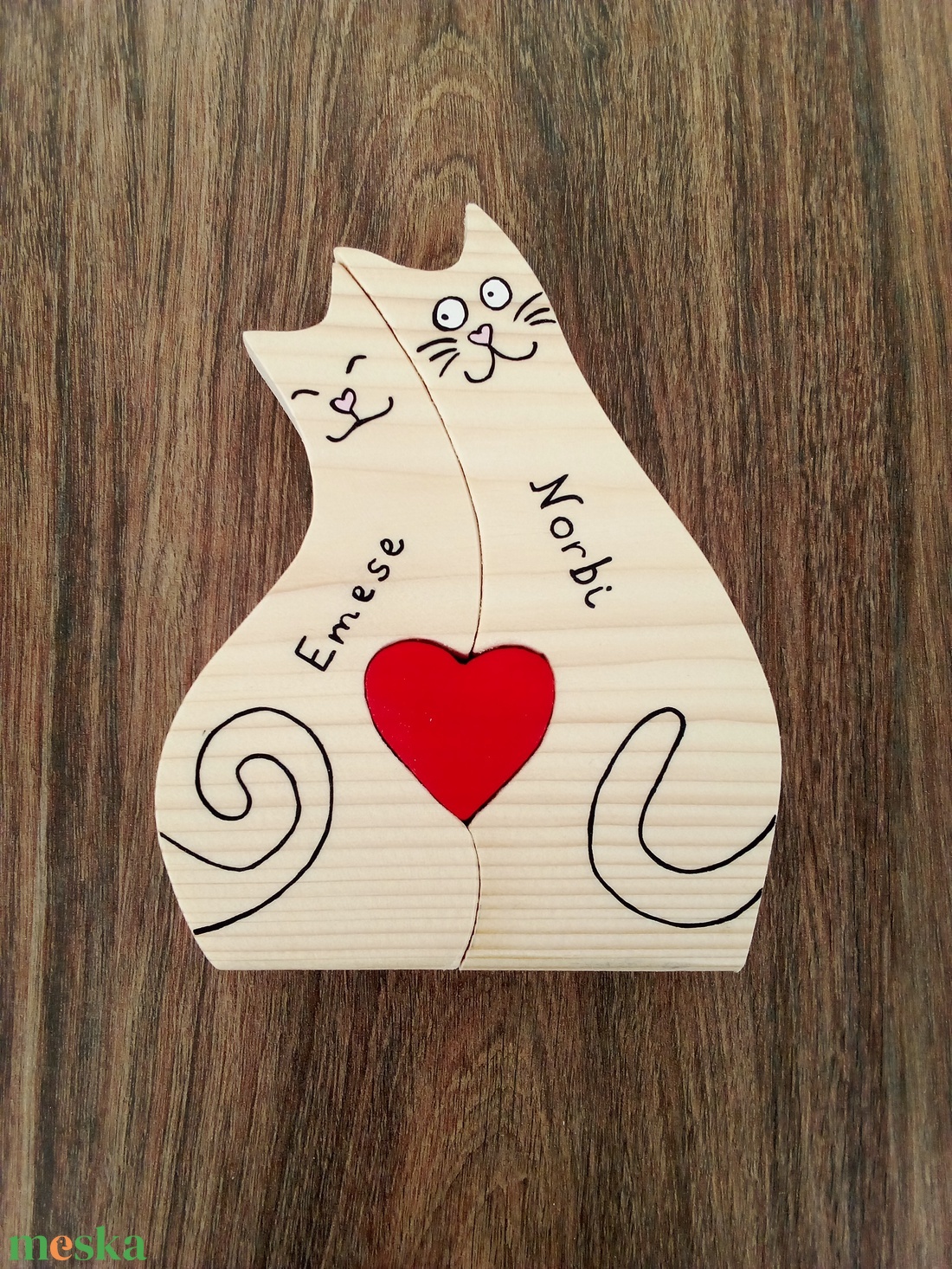 Fa cica család, forma puzzle, macska család, dísztárgy, polc dekoráció - otthon & életmód - dekoráció - dísztárgy - Meska.hu Fa cica család, forma puzzle, macska család, dísztárgy, polc dekoráció - otthon & életmód - dekoráció - dísztárgy - Meska.hu