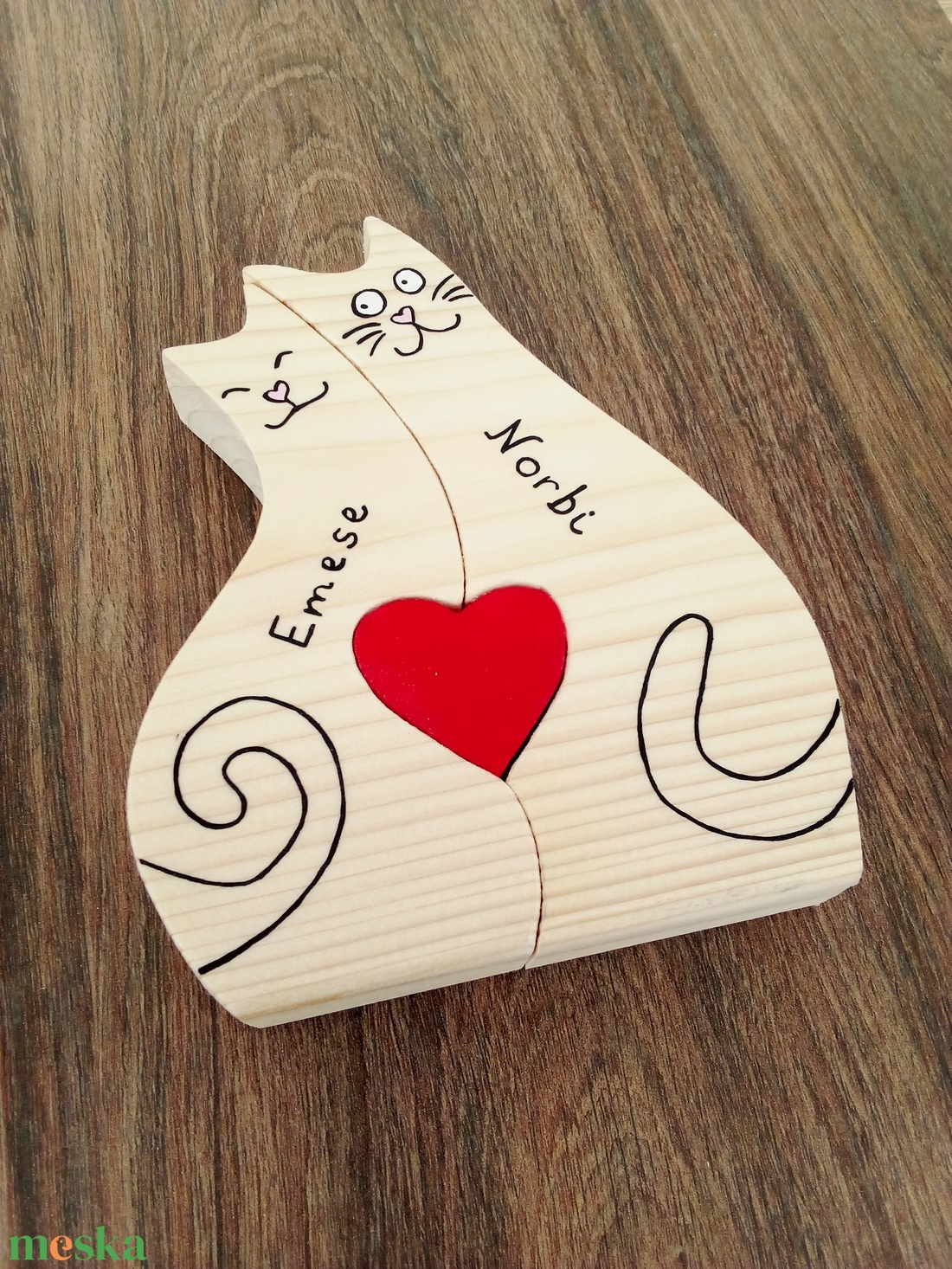Fa cica család, forma puzzle, macska család, dísztárgy, polc dekoráció - otthon & életmód - dekoráció - dísztárgy - Meska.hu Fa cica család, forma puzzle, macska család, dísztárgy, polc dekoráció - otthon & életmód - dekoráció - dísztárgy - Meska.hu