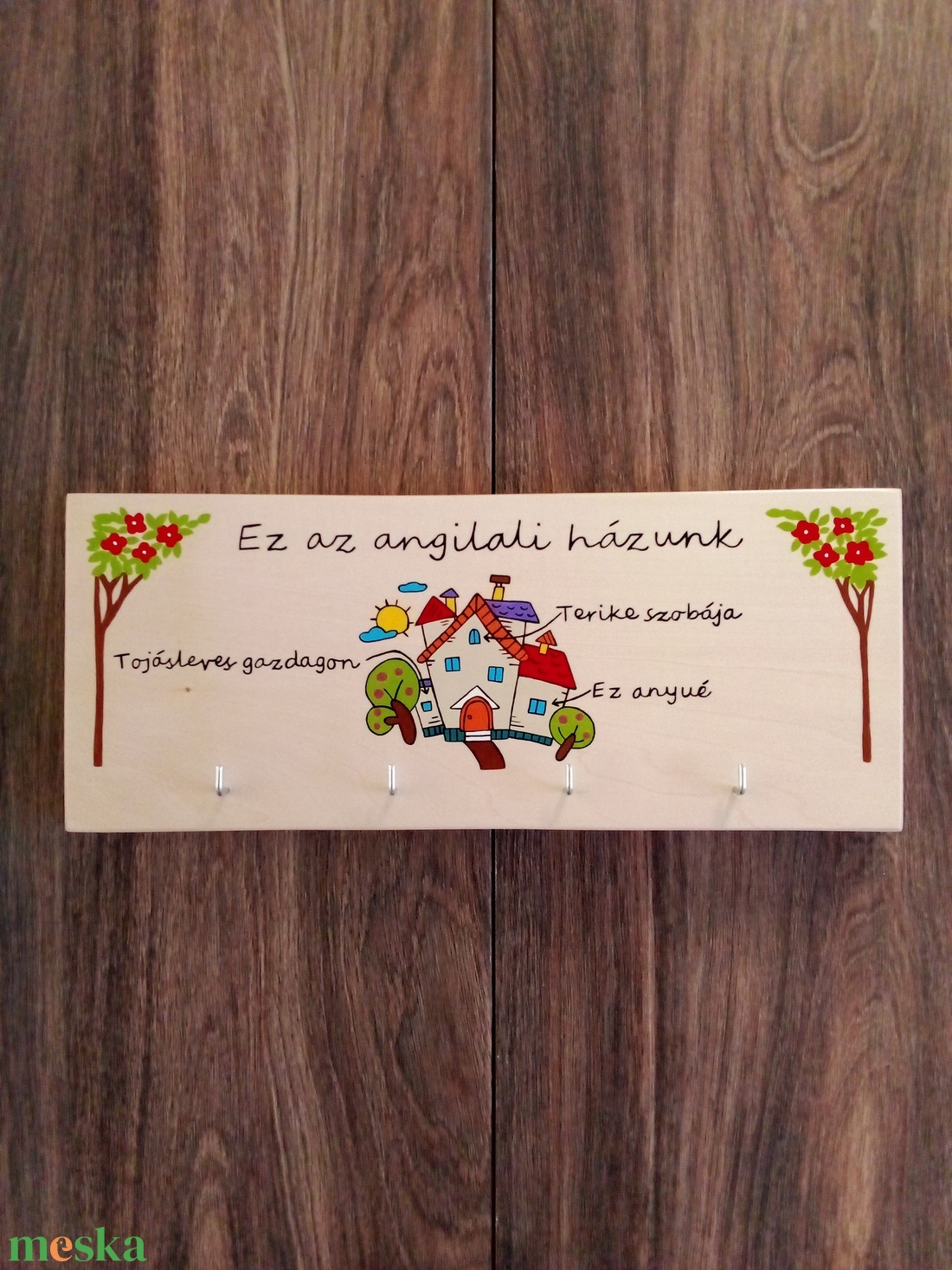 ,,Ez az angilali házunk fali kulcsakasztó, fali kulcstartó, dekoráció - otthon & életmód - dekoráció - fali és függő dekoráció - fali kulcstartó - Meska.hu ,,Ez az angilali házunk fali kulcsakasztó, fali kulcstartó, dekoráció - otthon & életmód - dekoráció - fali és függő dekoráció - fali kulcstartó - Meska.hu