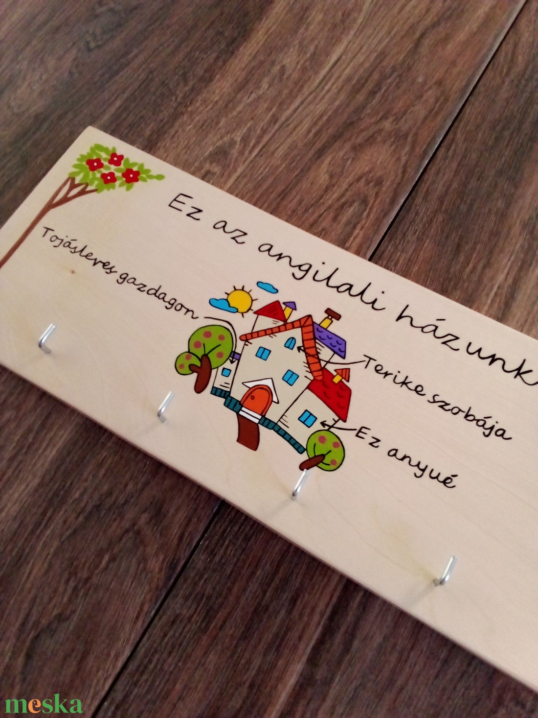 ,,Ez az angilali házunk fali kulcsakasztó, fali kulcstartó, dekoráció - otthon & életmód - dekoráció - fali és függő dekoráció - fali kulcstartó - Meska.hu ,,Ez az angilali házunk fali kulcsakasztó, fali kulcstartó, dekoráció - otthon & életmód - dekoráció - fali és függő dekoráció - fali kulcstartó - Meska.hu