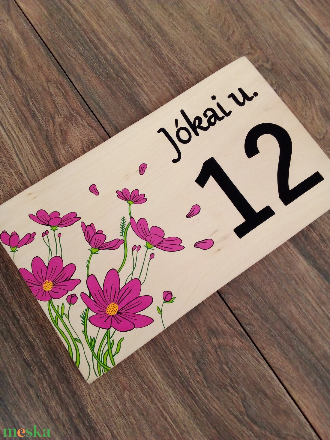 Házszám, házszámtábla, utcatábla- Pink virágok szeles időben - házszám - otthon & életmód - ház & kert - házszám - Meska.hu Házszám, házszámtábla, utcatábla- Pink virágok szeles időben - házszám - otthon & életmód - ház & kert - házszám - Meska.hu