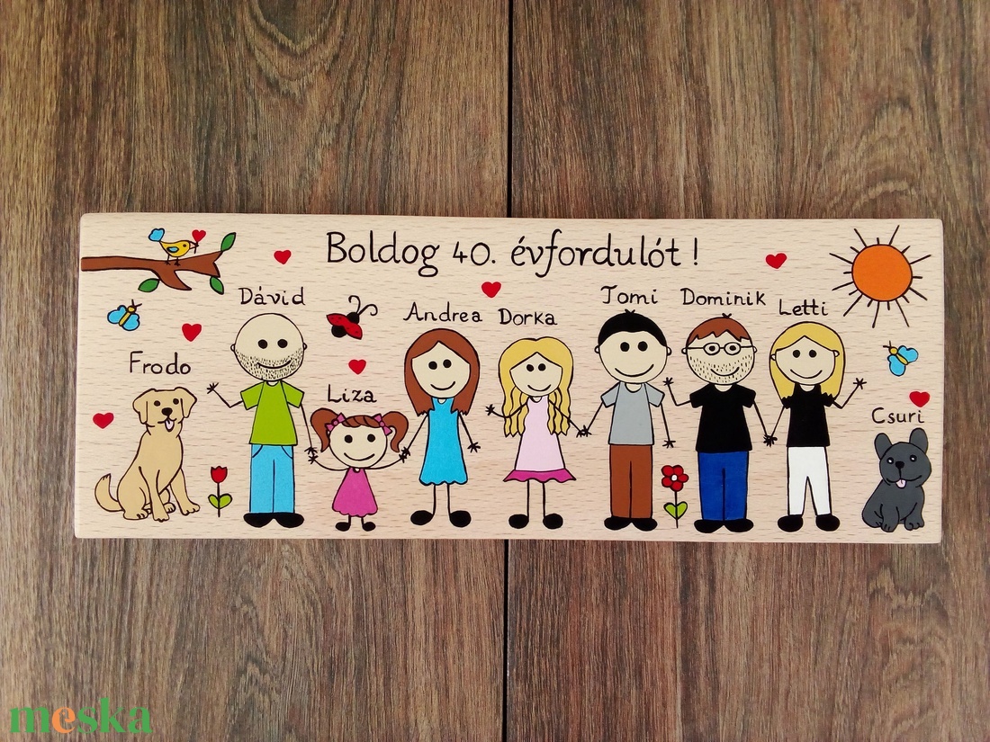 Családi tábla, névtábla, felirat, falikép, fali dekoráció - Házassági évforduló - otthon & életmód - ház & kert - névtábla - Meska.hu Családi tábla, névtábla, felirat, falikép, fali dekoráció - Házassági évforduló - otthon & életmód - ház & kert - névtábla - Meska.hu