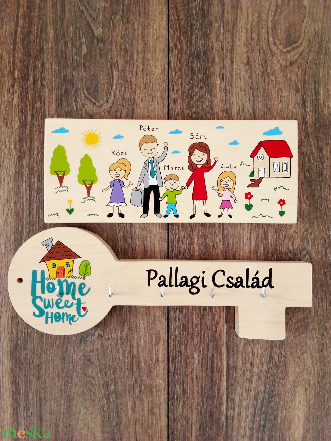 Családi tábla és kulcsakasztó szett ( 2 db ) - otthon & életmód - ház & kert - névtábla - Meska.hu Családi tábla és kulcsakasztó szett ( 2 db ) - otthon & életmód - ház & kert - névtábla - Meska.hu