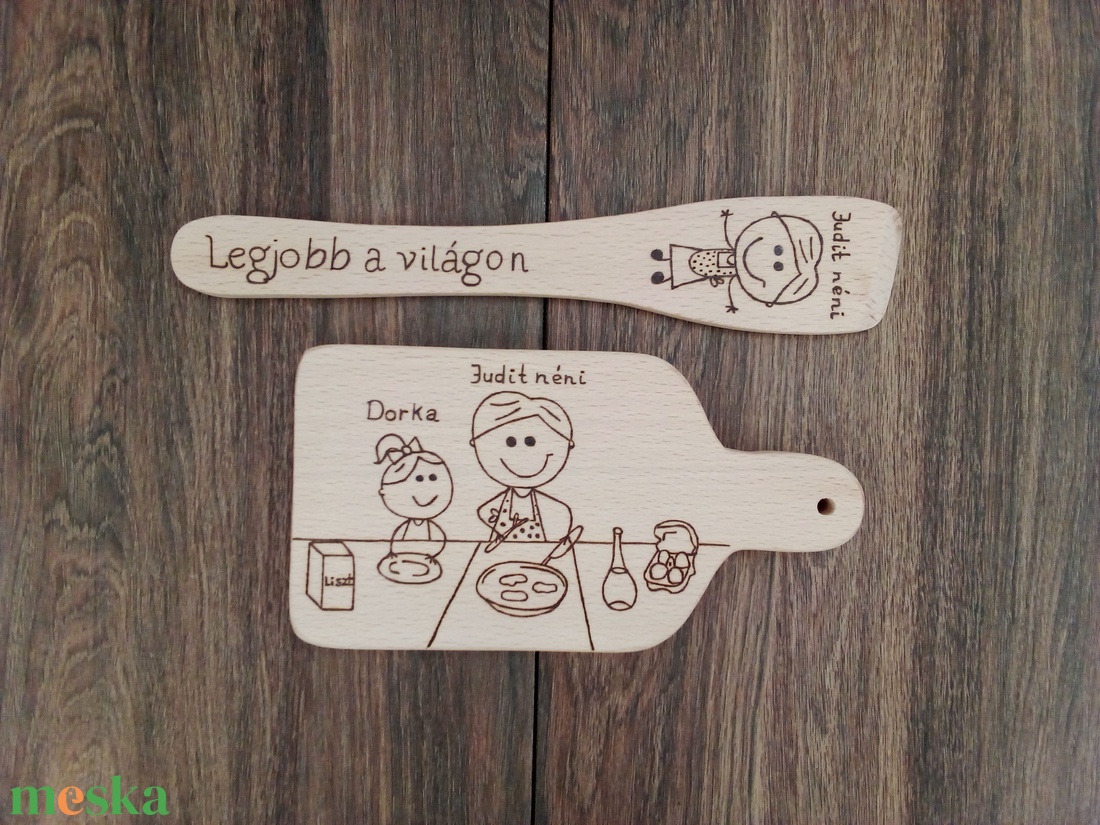Fakanál, teflon lapát szett - Legjobb a világon - otthon & életmód - konyhafelszerelés, tálalás - sütés, főzés - vágódeszka - Meska.hu Fakanál, teflon lapát szett - Legjobb a világon - otthon & életmód - konyhafelszerelés, tálalás - sütés, főzés - vágódeszka - Meska.hu
