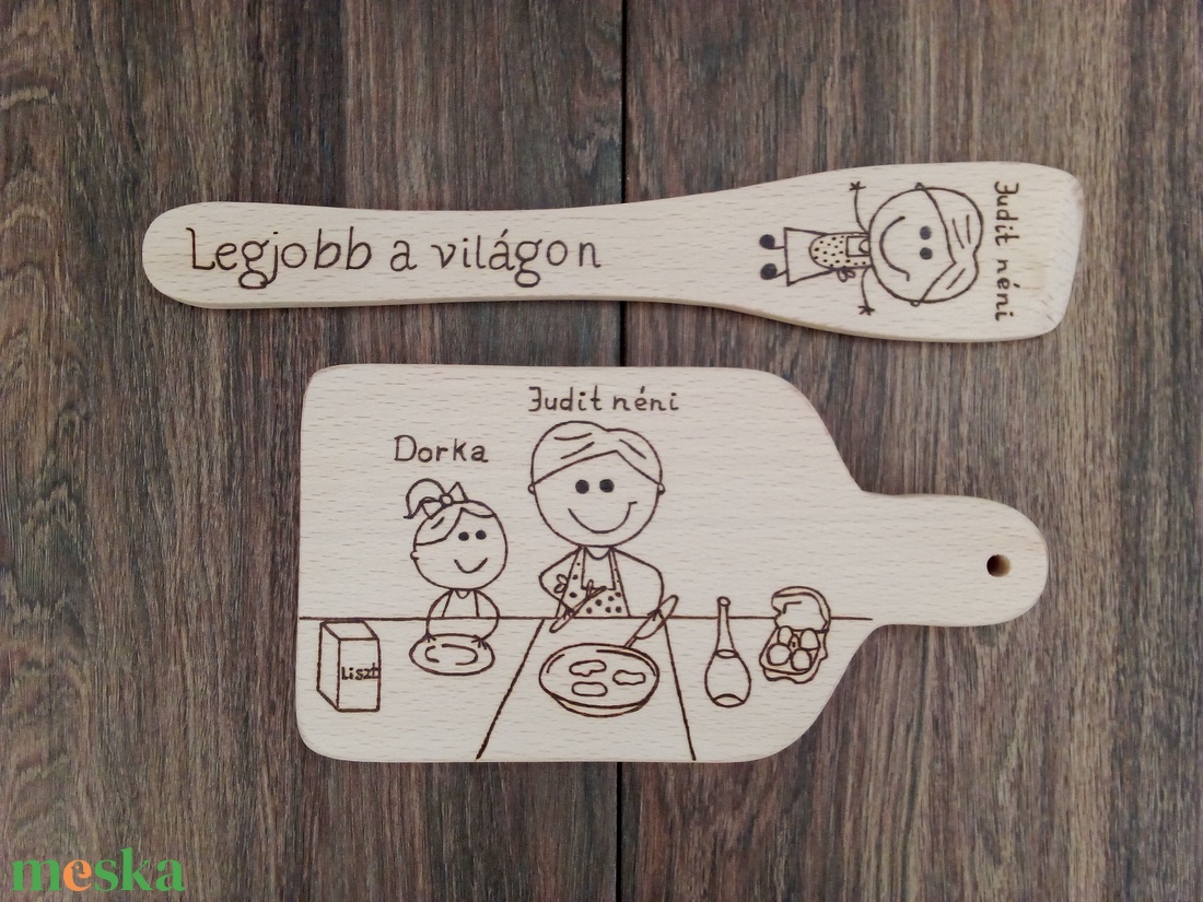 Fakanál, teflon lapát szett - Legjobb a világon - otthon & életmód - konyhafelszerelés, tálalás - sütés, főzés - vágódeszka - Meska.hu Fakanál, teflon lapát szett - Legjobb a világon - otthon & életmód - konyhafelszerelés, tálalás - sütés, főzés - vágódeszka - Meska.hu