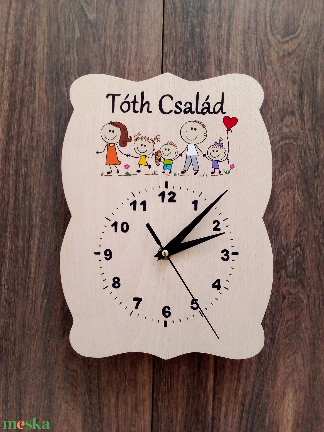 Kézzel festett Családi falióra, óra - Családnévvel - otthon & életmód - dekoráció - kép & falikép - táblakép - Meska.hu Kézzel festett Családi falióra, óra - Családnévvel - otthon & életmód - dekoráció - kép & falikép - táblakép - Meska.hu