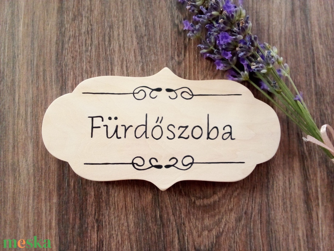 Fürdőszoba, fürdő, wc, toilet, fa ajtótábla - Fürdőszoba - otthon & életmód - dekoráció - fali és függő dekoráció - felirat - Meska.hu