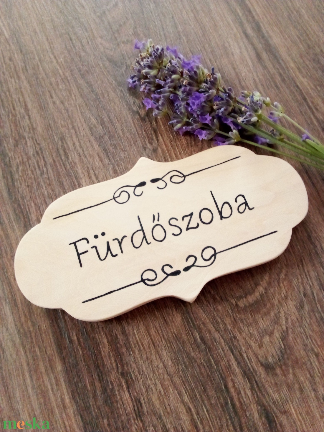 Fürdőszoba, fürdő, wc, toilet, fa ajtótábla - Fürdőszoba - otthon & életmód - dekoráció - fali és függő dekoráció - felirat - Meska.hu