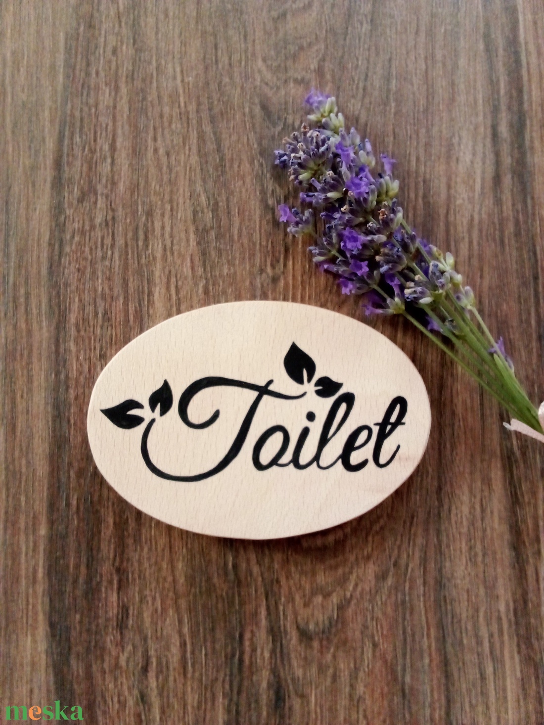 Toilet ajtótábla, wc tábla, fürdő tábla, Toilet felirat - otthon & életmód - dekoráció - ajtó- és ablak dekoráció - ajtótábla - Meska.hu