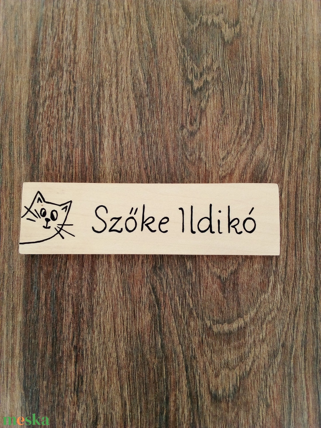 Névtábla postaládára , bejárati ajtóra - névtábla - kukucs cicus - otthon & életmód - dekoráció - fali és függő dekoráció - felirat - Meska.hu