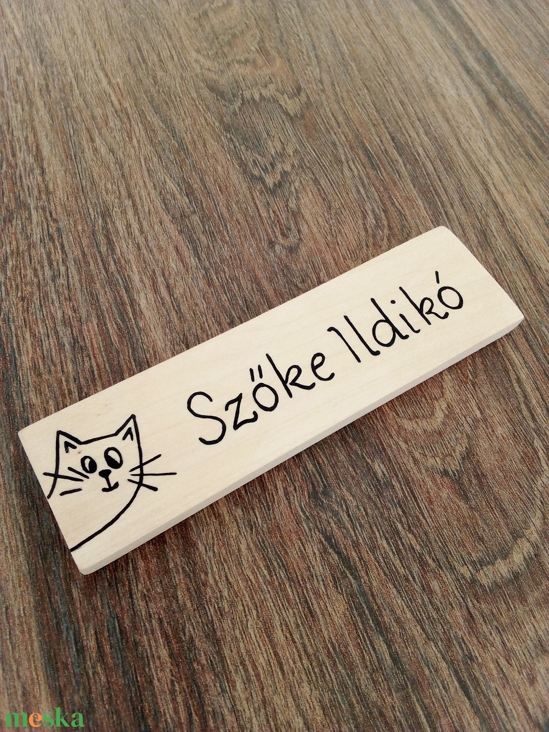 Névtábla postaládára , bejárati ajtóra - névtábla - kukucs cicus - otthon & életmód - dekoráció - fali és függő dekoráció - felirat - Meska.hu