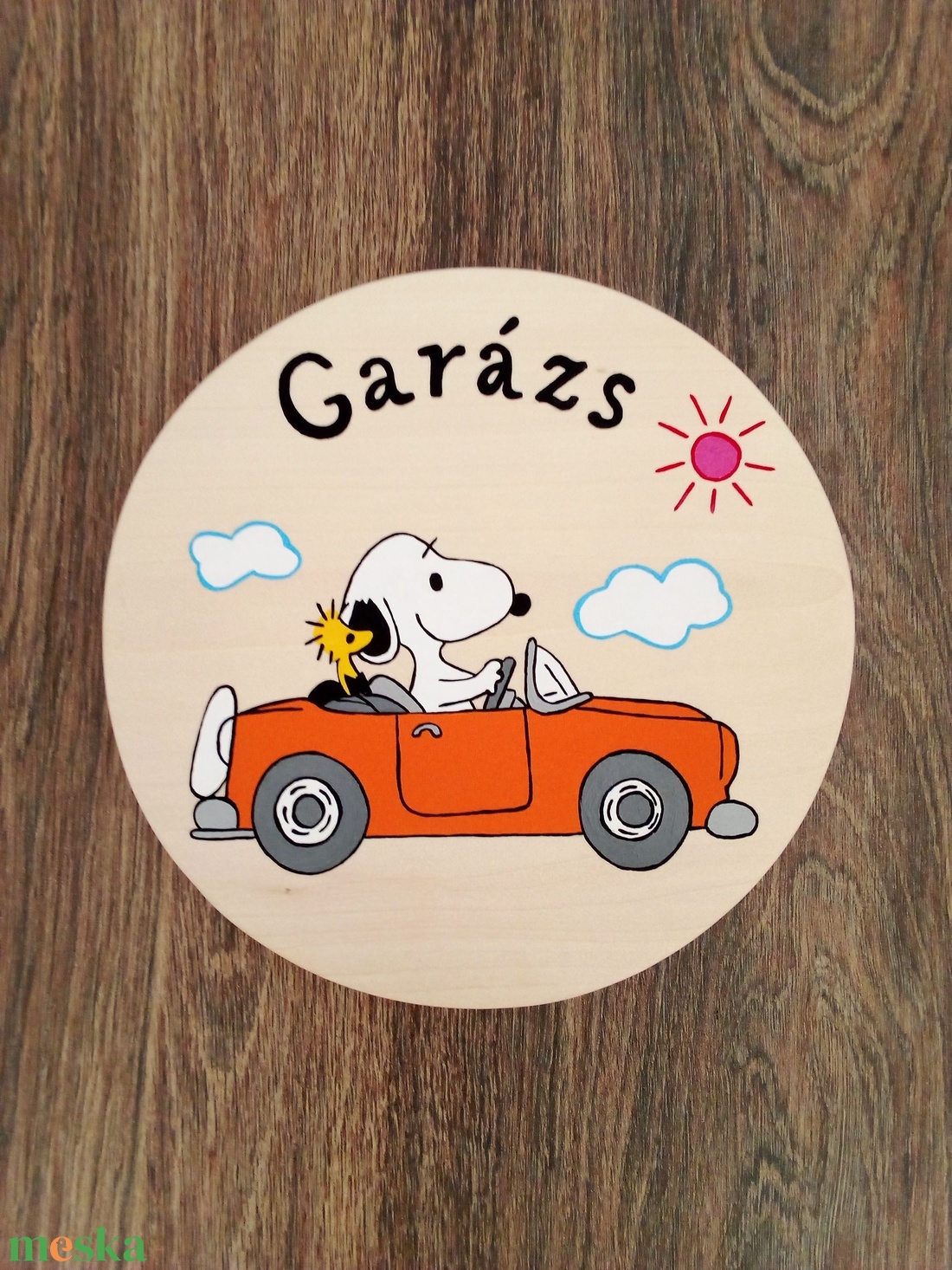 Garázsra szerelhető ajtótábla, ajtódísz, kopogtató, névtábla, felirat - otthon & életmód - dekoráció - ajtó- és ablak dekoráció - ajtótábla - Meska.hu