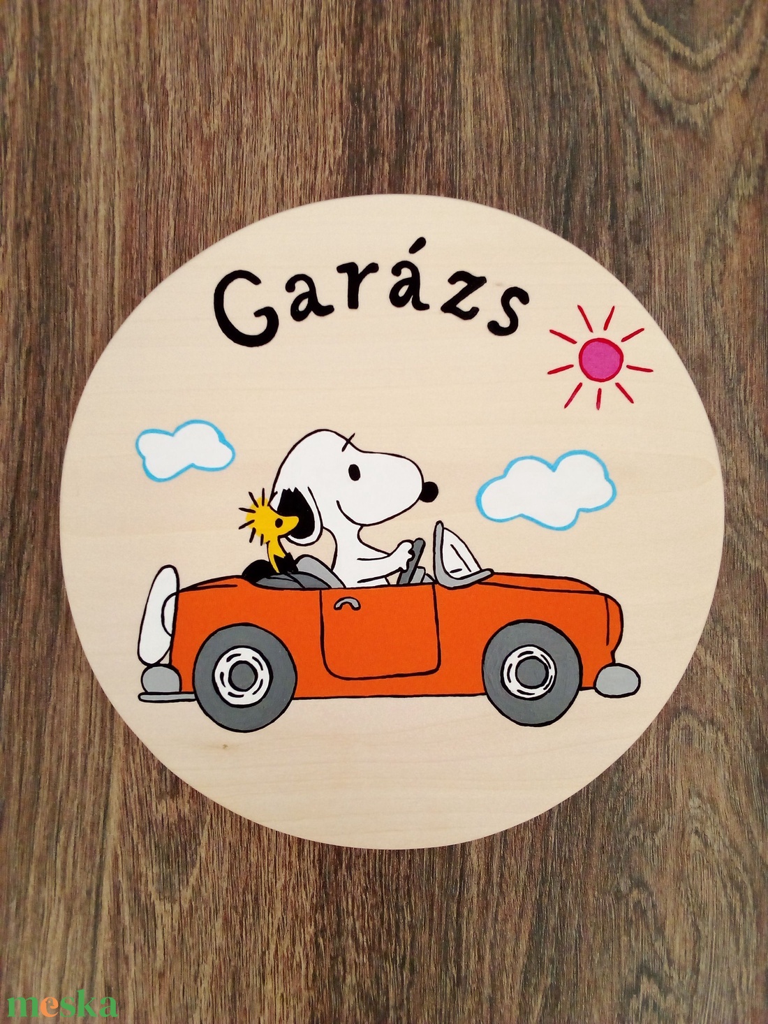 Garázsra szerelhető ajtótábla, ajtódísz, kopogtató, névtábla, felirat - otthon & életmód - dekoráció - ajtó- és ablak dekoráció - ajtótábla - Meska.hu
