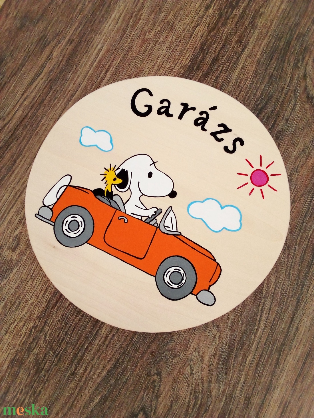 Garázsra szerelhető ajtótábla, ajtódísz, kopogtató, névtábla, felirat - otthon & életmód - dekoráció - ajtó- és ablak dekoráció - ajtótábla - Meska.hu