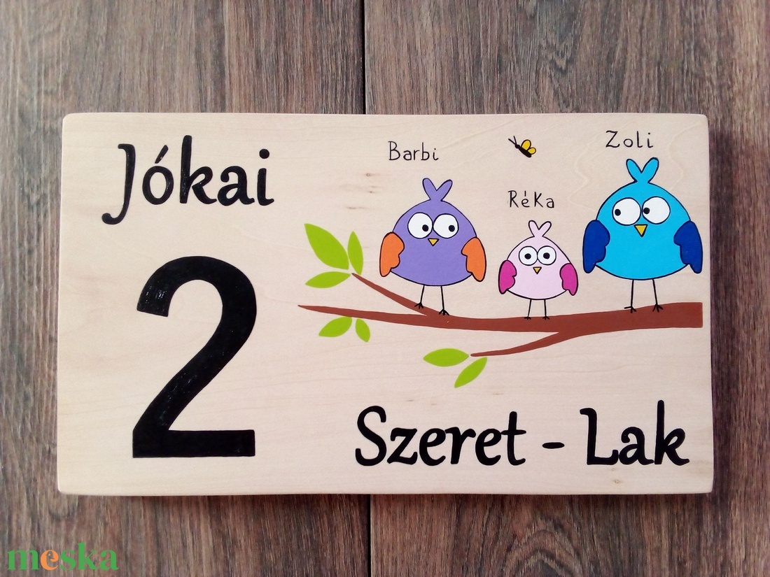 Házszám, házszámtábla, utcatábla- Szeret - Lak, madárcsalád , házszám . - otthon & életmód - ház & kert - házszám - Meska.hu Házszám, házszámtábla, utcatábla- Szeret - Lak, madárcsalád , házszám . - otthon & életmód - ház & kert - házszám - Meska.hu