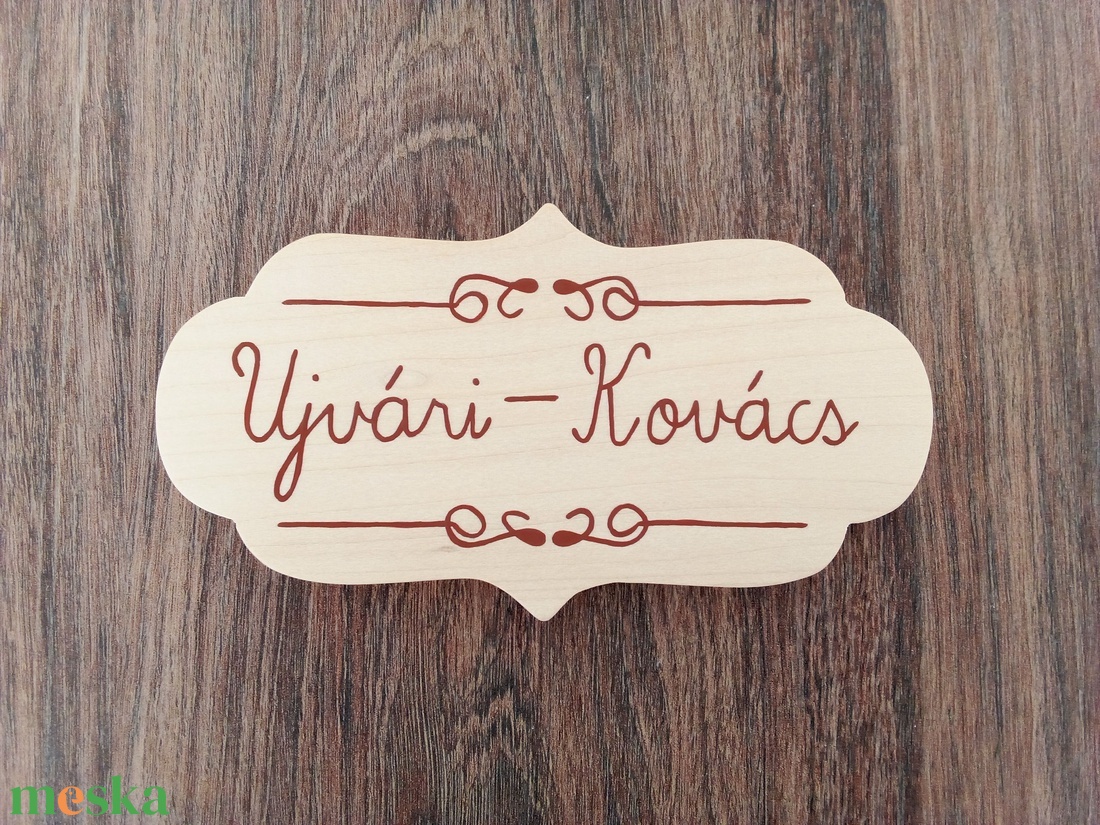 Névtábla , ajtótábla, postaláda tábla - otthon & életmód - ház & kert - névtábla - Meska.hu