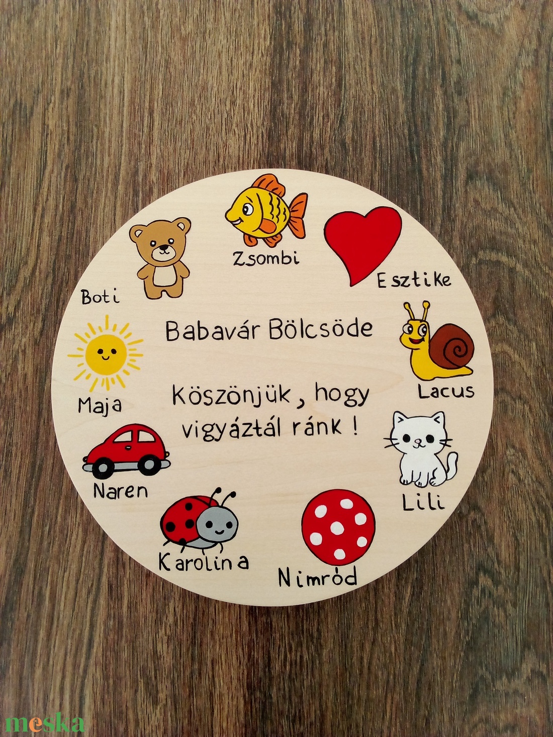 Óvodai ballagás, bölcsődei ballagás alkalmából készült tábla, névtábla, ovis jel  - játék & sport - ovis felszerelés - óvodai jelek - Meska.hu