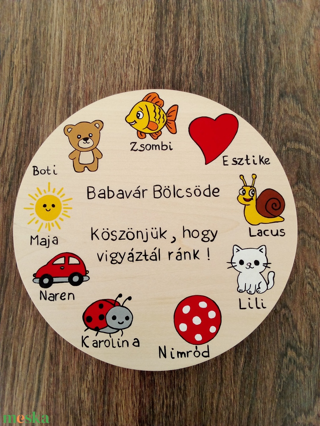 Óvodai ballagás, bölcsődei ballagás alkalmából készült tábla, névtábla, ovis jel  - játék & sport - ovis felszerelés - óvodai jelek - Meska.hu