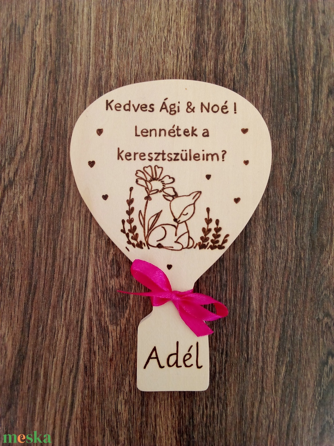 Keresztszülő felkérő táblácska , fakép, felirat, tábla - Hőlégballon - játék & sport - keresztelőajándékok - Meska.hu Keresztszülő felkérő táblácska , fakép, felirat, tábla - Hőlégballon - játék & sport - keresztelőajándékok - Meska.hu