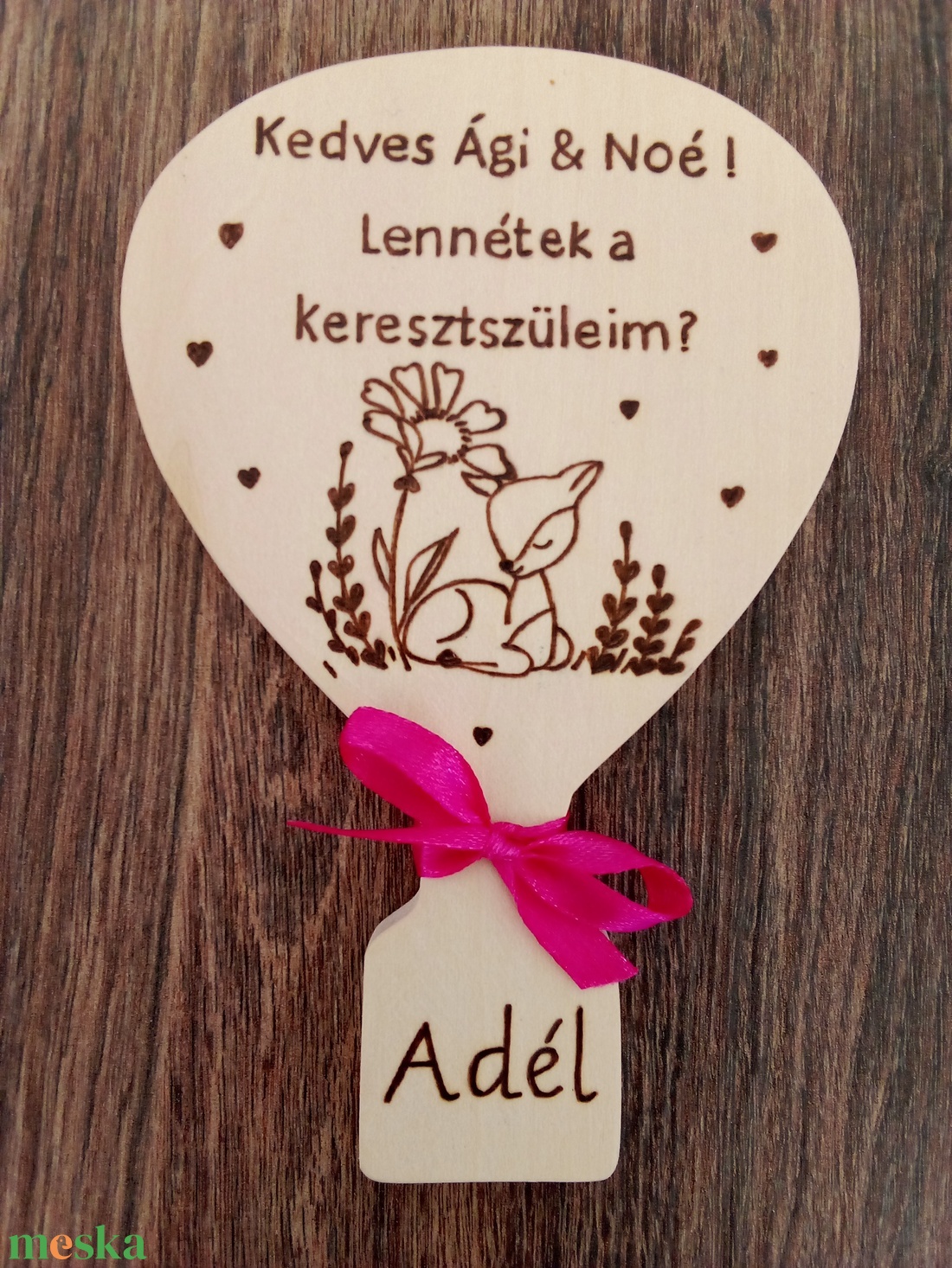 Keresztszülő felkérő táblácska , fakép, felirat, tábla - Hőlégballon - játék & sport - keresztelőajándékok - Meska.hu Keresztszülő felkérő táblácska , fakép, felirat, tábla - Hőlégballon - játék & sport - keresztelőajándékok - Meska.hu