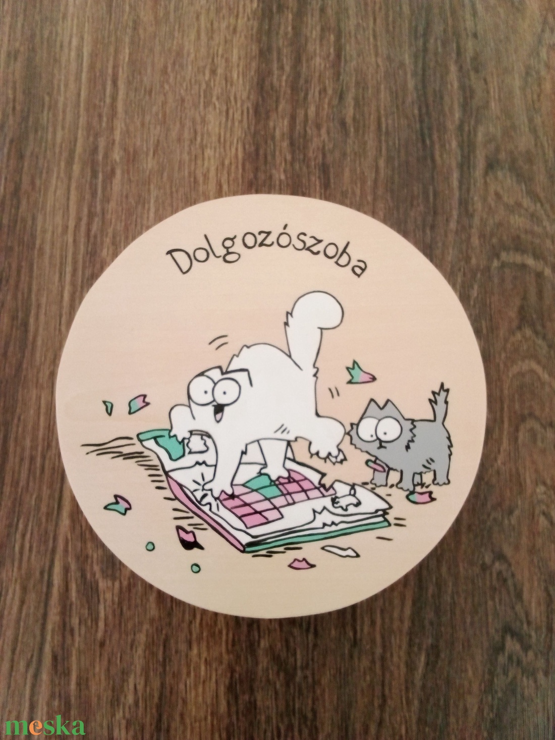 Simon' cat  - Ajtójelölő tábla, ajtó jelölő tábla, névtábla, felirat, kopogtató -Dolgozószoba  - otthon & életmód - dekoráció - kép & falikép - táblakép - Meska.hu Simon' cat  - Ajtójelölő tábla, ajtó jelölő tábla, névtábla, felirat, kopogtató -Dolgozószoba  - otthon & életmód - dekoráció - kép & falikép - táblakép - Meska.hu