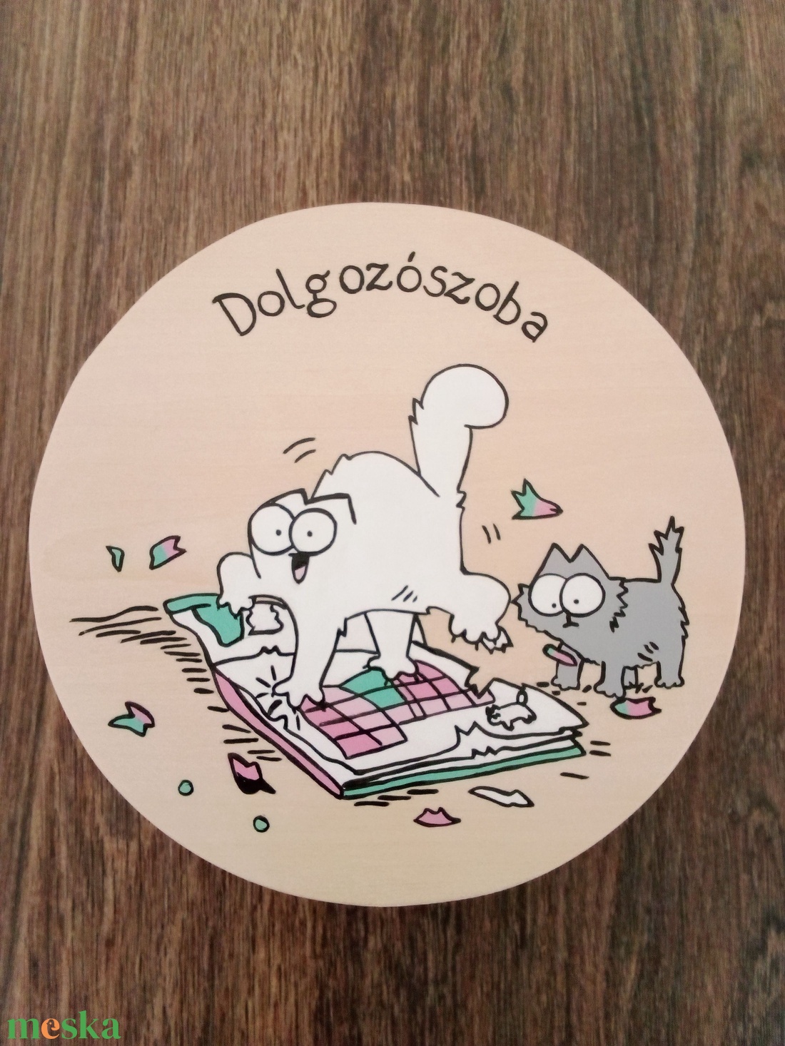 Simon' cat  - Ajtójelölő tábla, ajtó jelölő tábla, névtábla, felirat, kopogtató -Dolgozószoba  - otthon & életmód - dekoráció - kép & falikép - táblakép - Meska.hu Simon' cat  - Ajtójelölő tábla, ajtó jelölő tábla, névtábla, felirat, kopogtató -Dolgozószoba  - otthon & életmód - dekoráció - kép & falikép - táblakép - Meska.hu