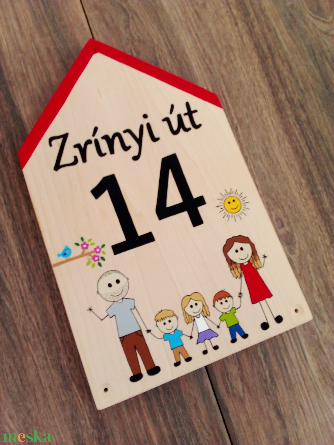 Házszám, házszámtábla, utcatábla- Családi , házszám . - otthon & életmód - ház & kert - házszám - Meska.hu