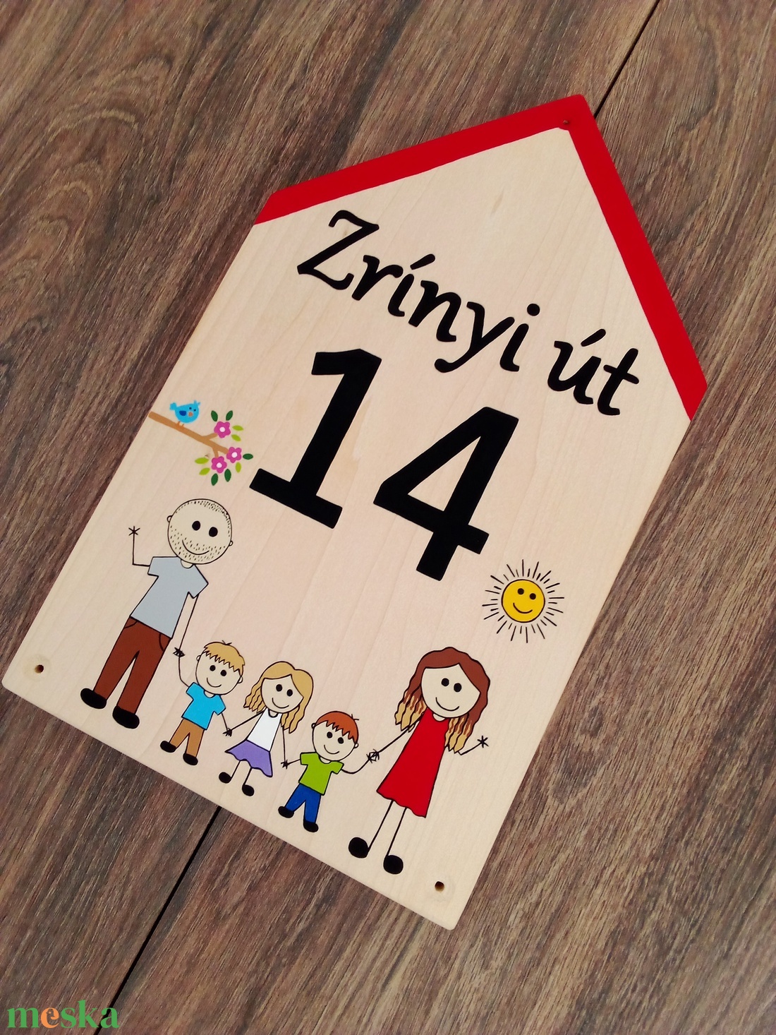 Házszám, házszámtábla, utcatábla- Családi , házszám . - otthon & életmód - ház & kert - házszám - Meska.hu