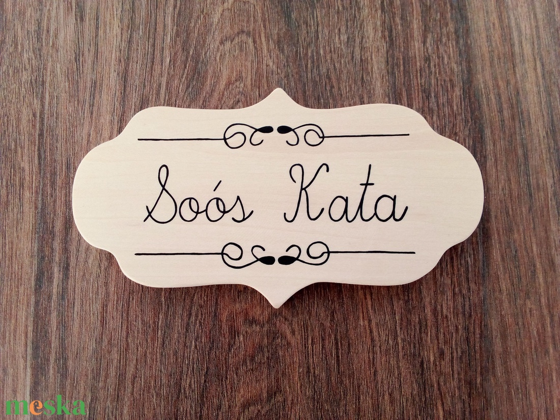 Névtábla , ajtótábla, postaláda tábla - otthon & életmód - ház & kert - névtábla - Meska.hu