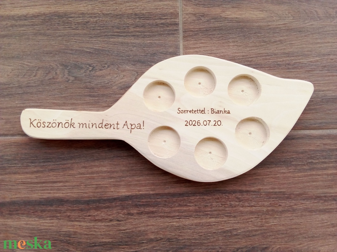 Levél alakú rövidital kínáló, szülőköszöntő ajándék - esküvő - emlék & ajándék - szülőköszöntő ajándék - Meska.hu