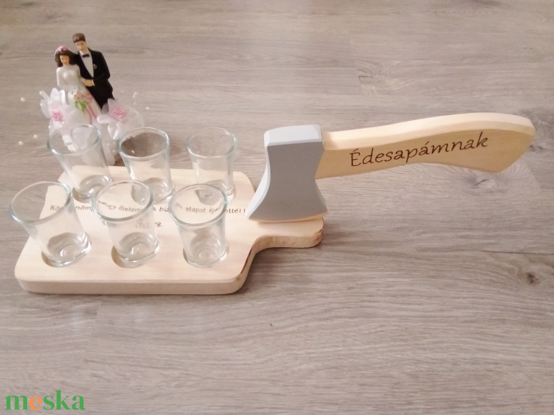 Szülőköszöntő rövidital kínáló , köszönőajándék, esküvői ajándék - esküvő - emlék & ajándék - szülőköszöntő ajándék - Meska.hu