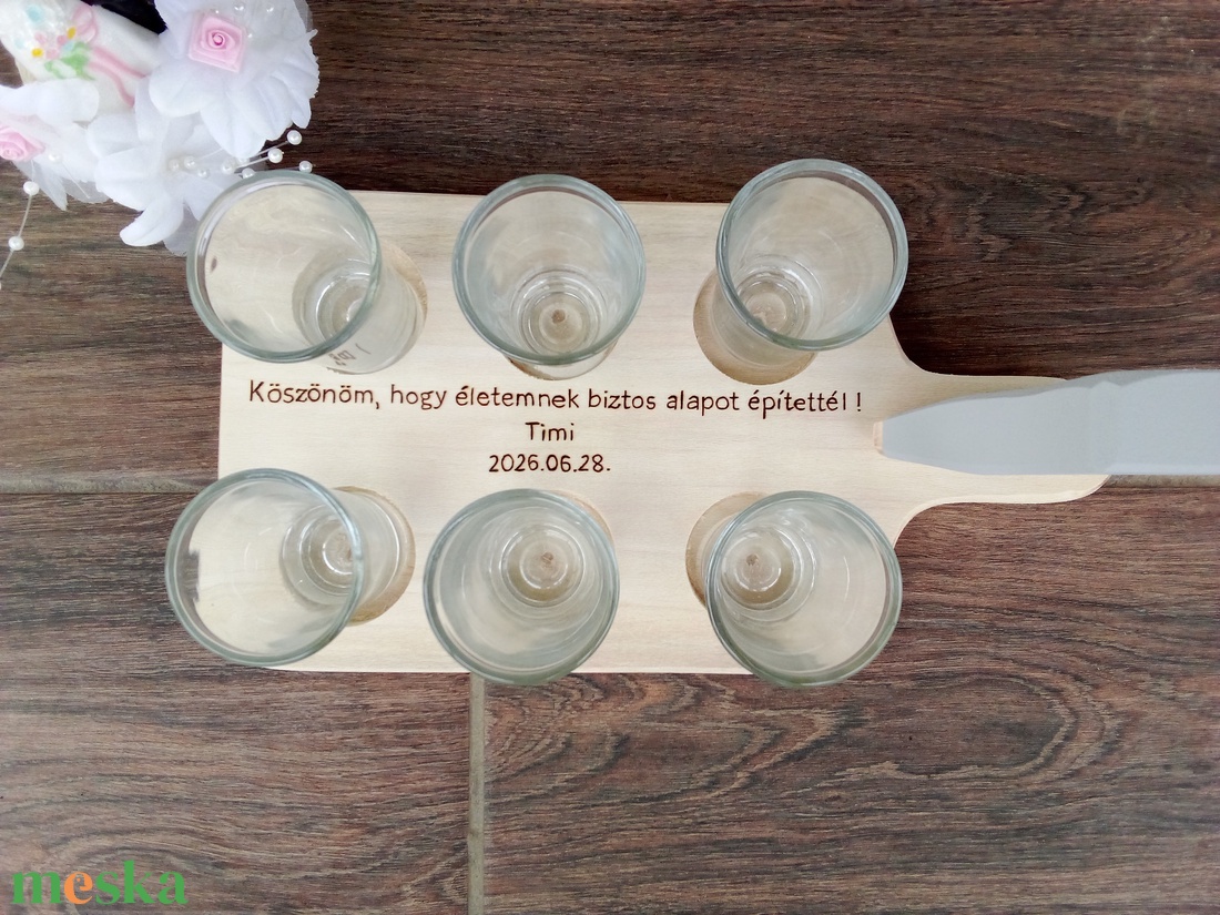 szülőköszöntő rövidital kínáló ,pálinkakínáló, italkínáló , ajándék - esküvő - emlék & ajándék - szülőköszöntő ajándék - Meska.hu