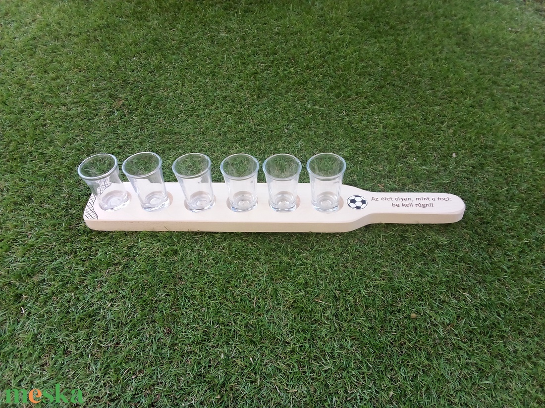 Focis rövidital kínáló, pálinkakínáló, italtartó - otthon & életmód - dekoráció - asztal és polc dekoráció - díszüveg - Meska.hu