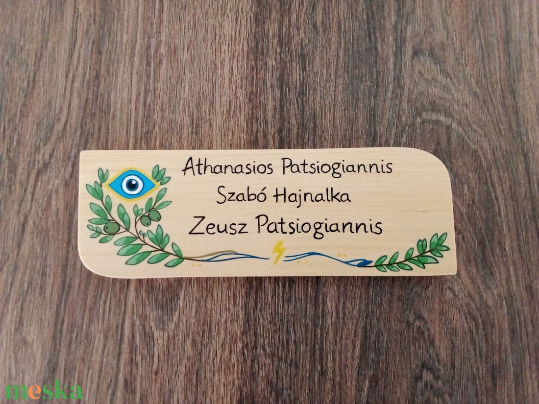 Névtábla postaládára , bejárati ajtóra - Olíva bogyó névtábla - otthon & életmód - ház & kert - névtábla - Meska.hu