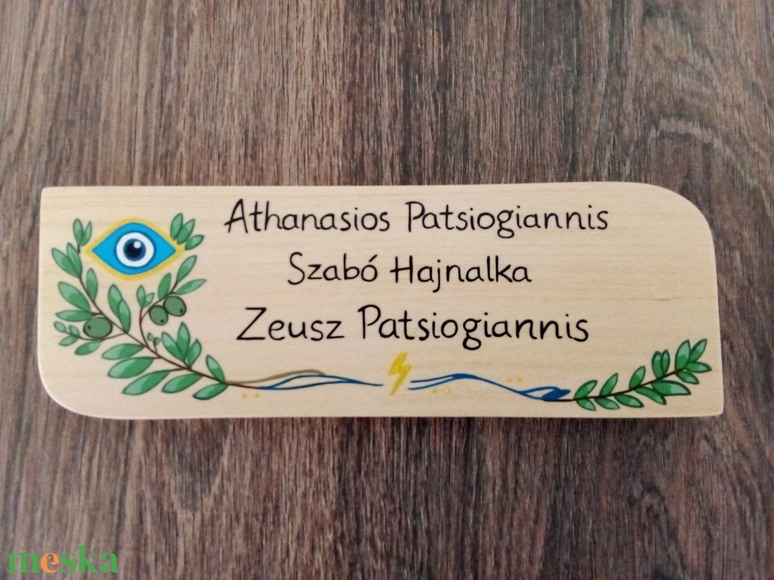 Névtábla postaládára , bejárati ajtóra - Olíva bogyó névtábla - otthon & életmód - ház & kert - névtábla - Meska.hu