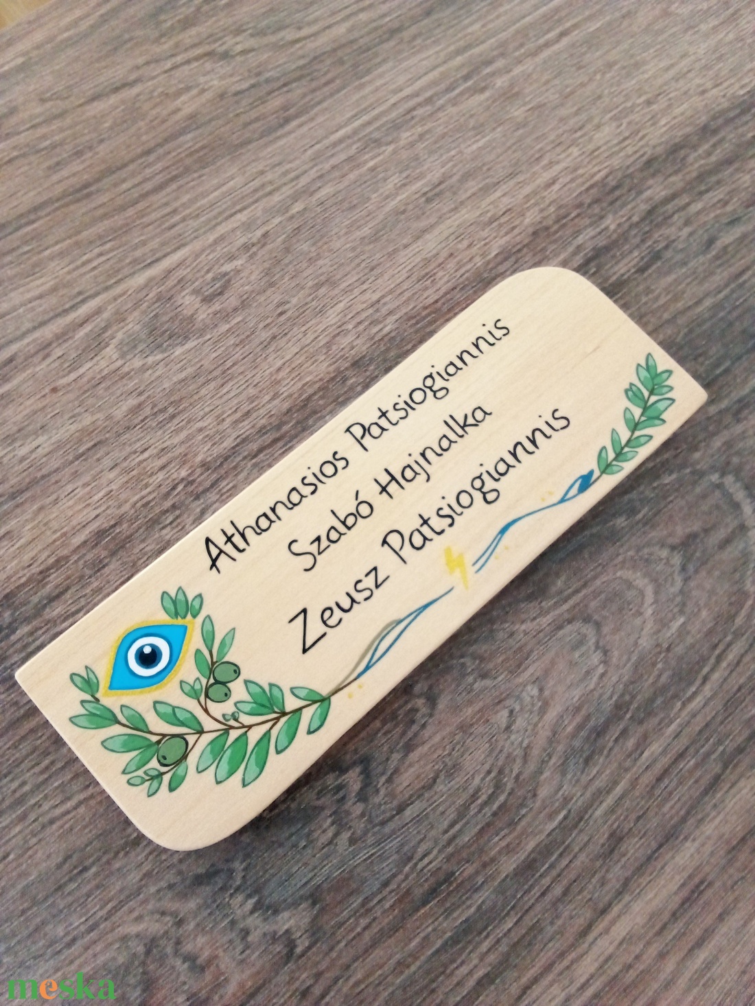 Névtábla postaládára , bejárati ajtóra - Olíva bogyó névtábla - otthon & életmód - ház & kert - névtábla - Meska.hu