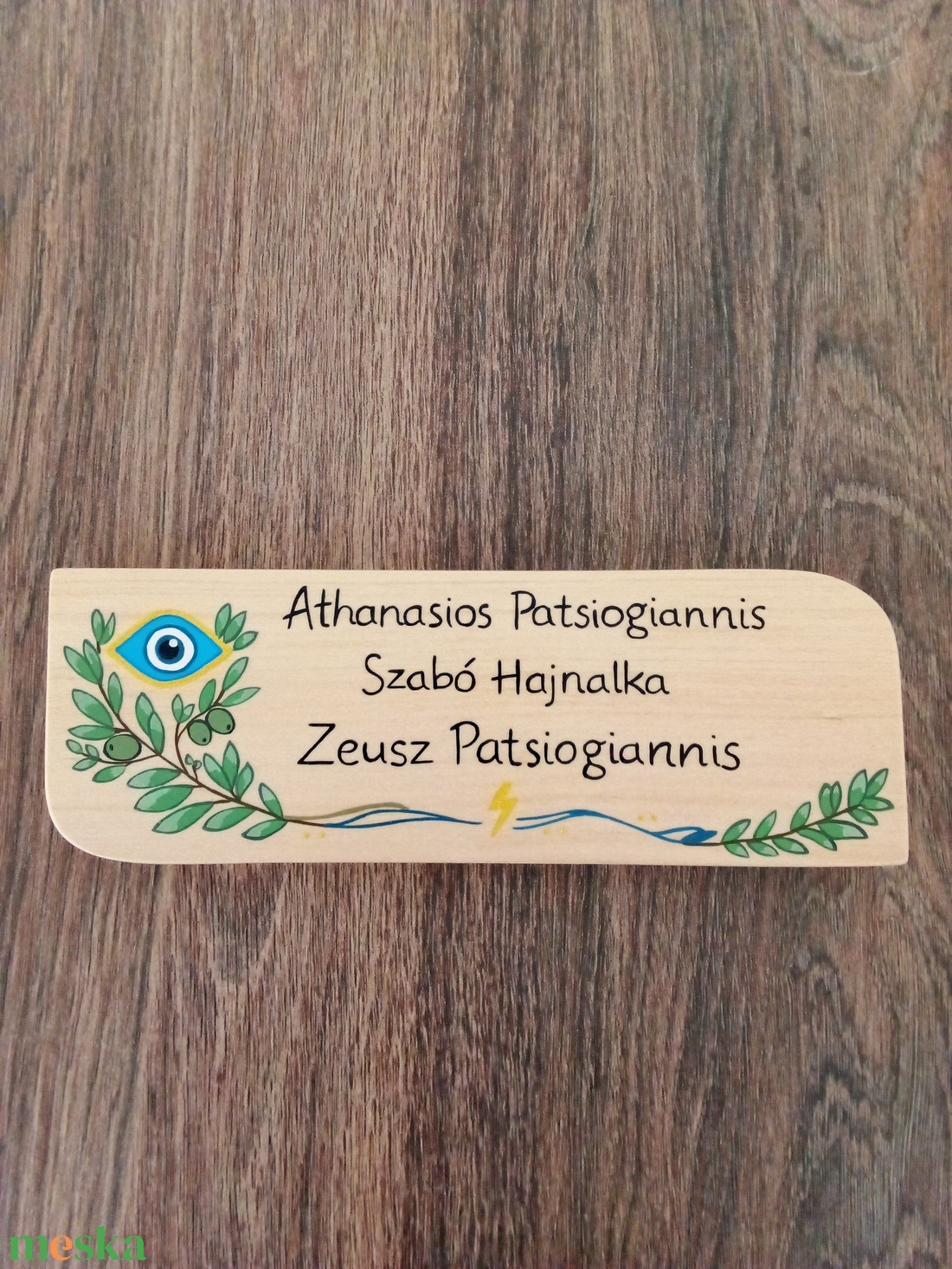 Névtábla postaládára , bejárati ajtóra - Olíva bogyó névtábla - otthon & életmód - ház & kert - névtábla - Meska.hu