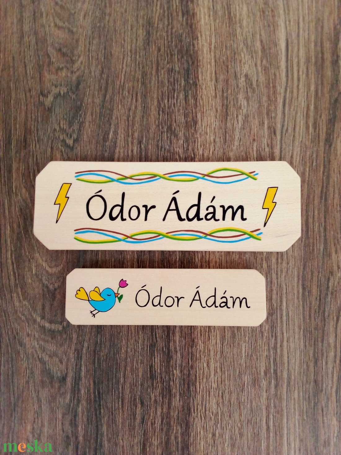 Névtábla postaládára , bejárati ajtóra, ajtótábla - 2 db névtábla - otthon & életmód - ház & kert - névtábla - Meska.hu