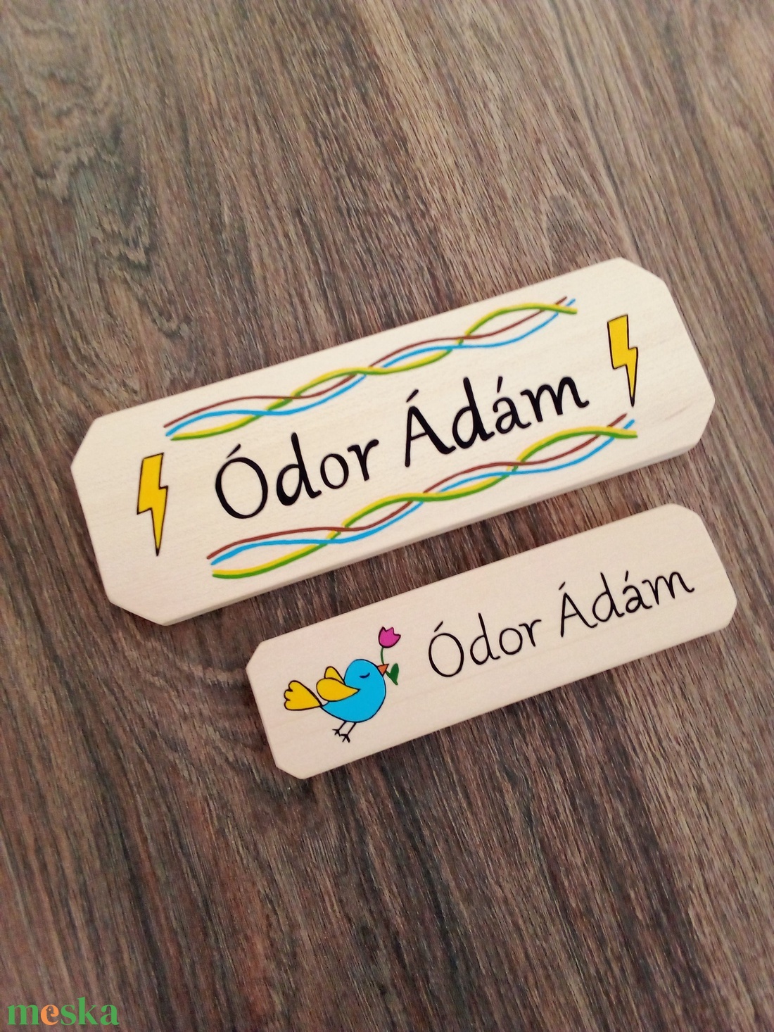 Névtábla postaládára , bejárati ajtóra, ajtótábla - 2 db névtábla - otthon & életmód - ház & kert - névtábla - Meska.hu