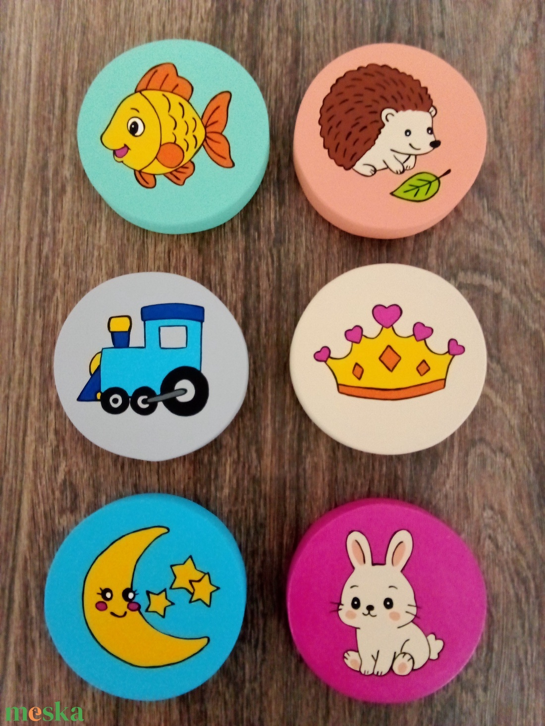 Ovis jel , Óvodai jellel készült tábla- 6 db - játék & sport - ovis felszerelés - óvodai jelek - Meska.hu