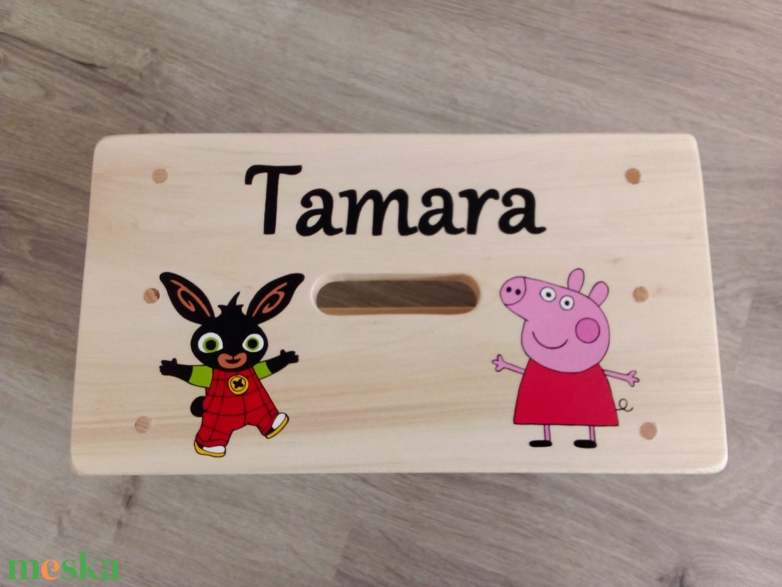 Fa sámli, fa gyerekszék, kis szék - ajándék  - baba - mama - keresztelő kellékek - keresztelőajándékok - Meska.hu