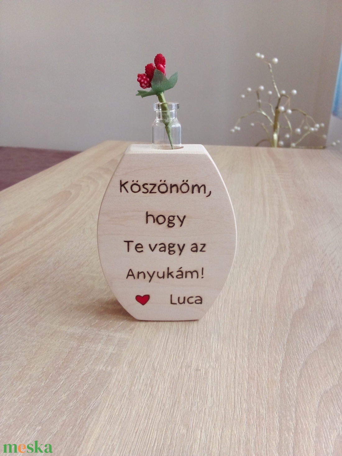 Anyák napi virágdísz,  kaspó, szálas virág, virág  - otthon & életmód - dekoráció - kép & falikép - táblakép - Meska.hu